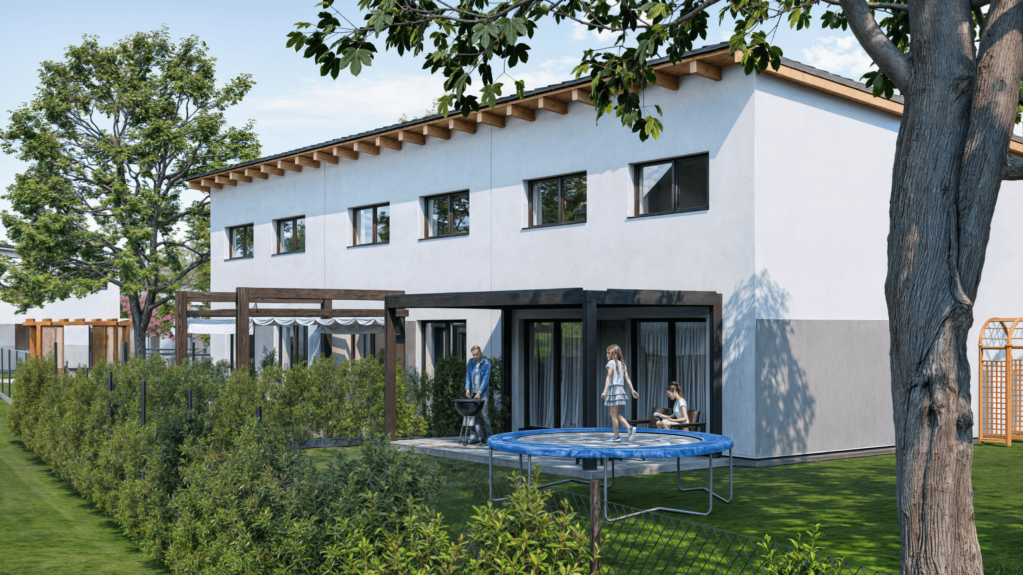 Vizualizace ulice v Parku Mirotice